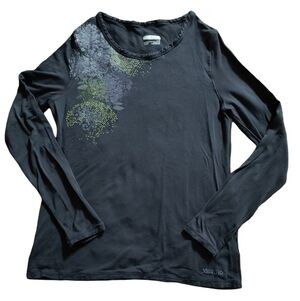 Women's Marmot Gray Long Sleeve Crew Neck T-shirt Size L